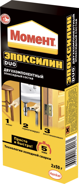 Клей "Момент Эпоксилин DUO" 2*50г/1029611 
