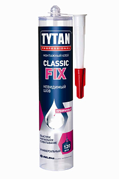 Клей TYTAN монтажный каучуковый CLASSIC FIX  бесцветный 310 мл