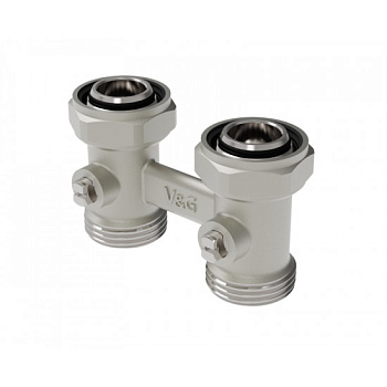 Узел Н-образный прямой  V&G с шаровыми затворами 3/4"Вх3/4"  VG-605102