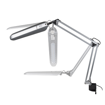 Светильник LED TLD-524 белый на струбцине 8вт димм/Е27/500lm/4500K