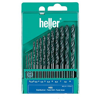 Набор сверел по металлу HELLER 13шт.(2-8) 1015-1014