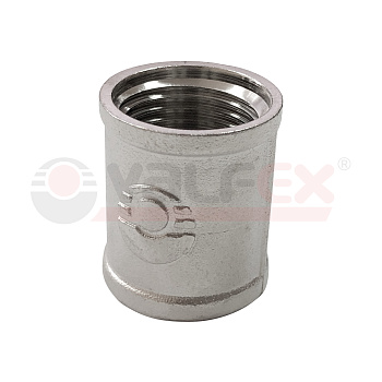 VALFEX Муфта 1 1/4" В-В никель