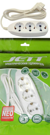 Удлинитель 3*1,5 м с/з /16А/ПВС 3х1/ General/Universal