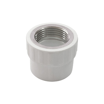 Муфта переходная В.Р 25 x 1/2 (Valfex) БЕЛАЯ
