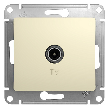 Розетка TV проходная 4DB GLOSSA бежевая GSL000292