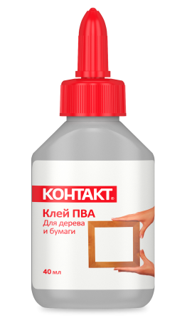 Клей ПВА Контакт 40мл кк288-040пв