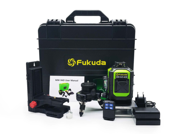 Лазерный нивелир Fukuda MW-94D PRO зеленый до 70м