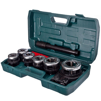 ЕРМАК Набор клуппов  1/4", 3/8", 1/2", 3/4", 1", 1 1/4"/657-007