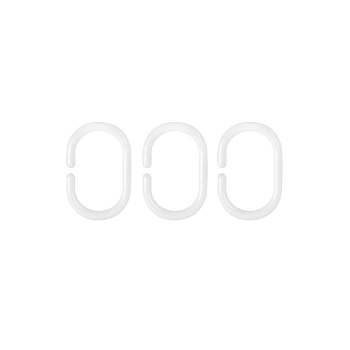 Набор  колец для штор белые Санакс 75000