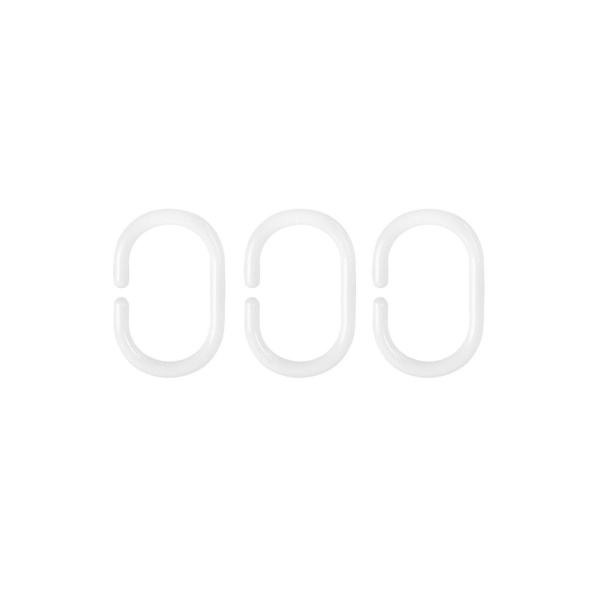 Набор  колец для штор белые Санакс 75000