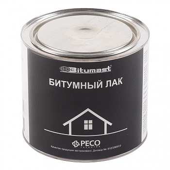 Лак битумный 2,0л Bitumast
