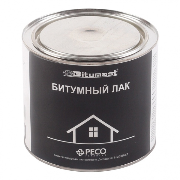 Лак битумный 2,0л Bitumast
