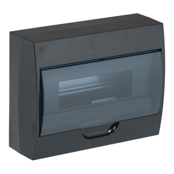 Щит пластиковыйЩРН-П  12 автоматов наружный/черный IP41/IEK/SQ0901-0904