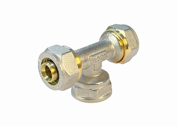 Тройник обжимной Valfex c переходом на ВР 20*1/2*20