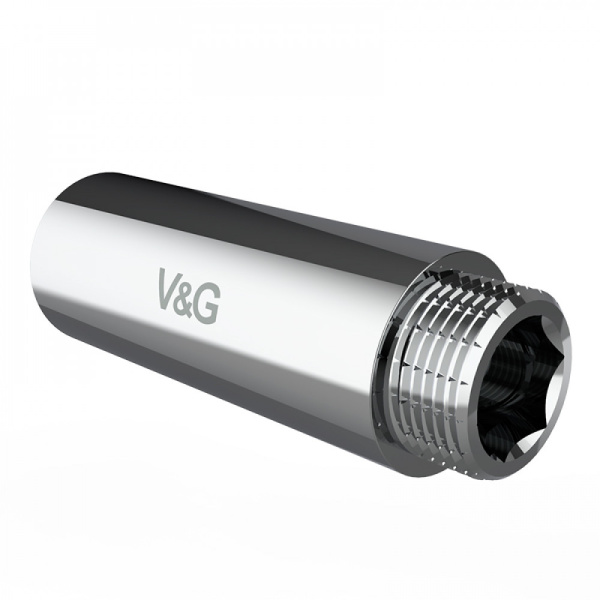 Удлинитель блестящий хром 1"  В-Н  50 мм V&G VG-210131