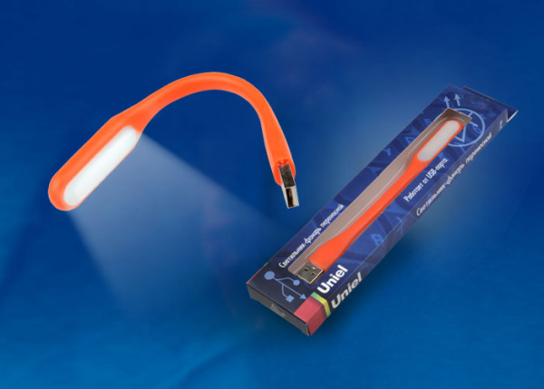 TLD-541 Orange Светильник-фонарь переносной Uniel  6Led 