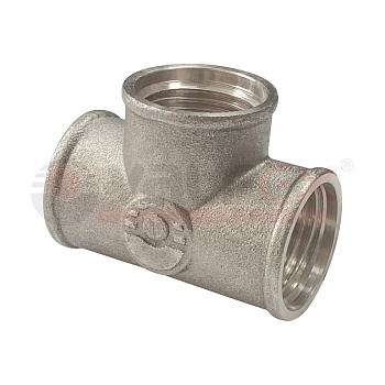VALFEX Тройник  1" * 1/2" * 1" ВН.Р.  никель